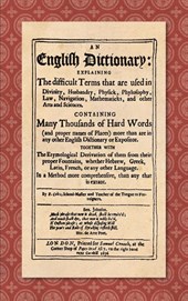 An English Dictionary (1676)