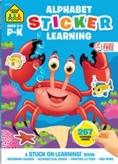 School Zone Alphabet Sticker Learning Workbook