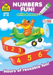 School Zone Numbers Fun! Write & Reuse Workbook
