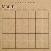 Blank Calendar