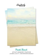 Pastel Beach Stationery Paper