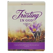 Devotional Trusting God Purple Floral Softcover