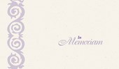 In Memoriam Cards: Pack of 25
