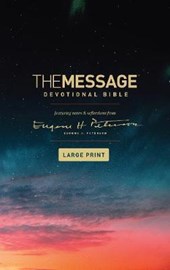 Peterson, E: Message Devotional Bible, Large Print (Softcove