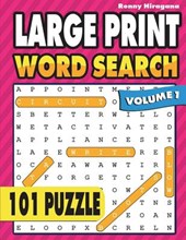 Large Print Word Search: 101 Puzzles ( Volume 1 )