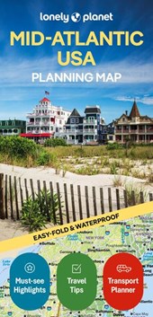 Lonely Planet Mid-Atlantic USA Planning Map