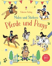 Malen und Stickern: Pferde und Ponys