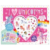 I Love Unicorns Sticker Activity Case