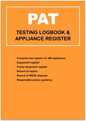 PAT (Portable Appliance Testing) Logbook