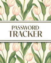 XL Large Print Password Tracker (Pink Tulips)