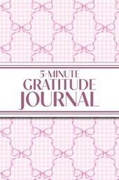 5-Minute Gratitude Journal (Pink Bows & Gingham)