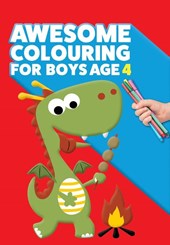 Awesome Colouring Book For Boys Age 4