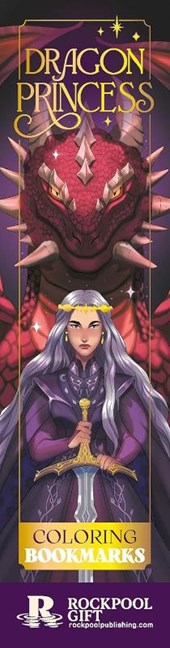 Dragon Princess Coloring Bookmarks