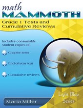 Math Mammoth Grade 1 Tests and Cumulative Reviews