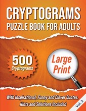 Cryptograms Puzzle Book For Adults