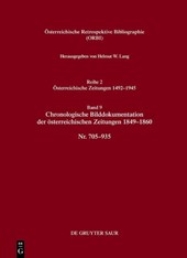 Bibliographie der österreichischen Zeitungen 1492-1945