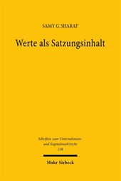 Werte als Satzungsinhalt