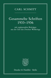 Gesammelte Schriften 1933-1936