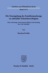Die Neuregelung des Familiennachzugs zu subsidiär Schutzberechtigten.