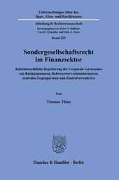 Sondergesellschaftsrecht im Finanzsektor.
