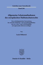 Allgemeine Schutzmaßnahmen des europäischen Habitatschutzrechts