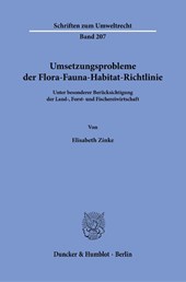 Umsetzungsprobleme der Flora-Fauna-Habitat-Richtlinie