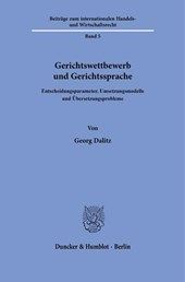 Gerichtswettbewerb und Gerichtssprache
