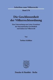 Die Geschlossenheit der Völkerrechtsordnung
