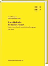 Schreibkalender der Frühen Neuzeit