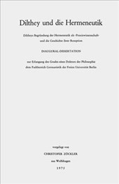 Dilthey und die Hermeneutik