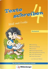Texte schreiben - Spaß mit Trolli 4, Druckschrift