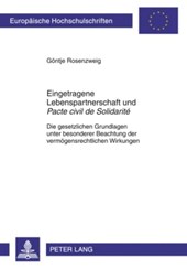 Eingetragene Lebenspartnerschaft Und «Pacte Civil de Solidarite»
