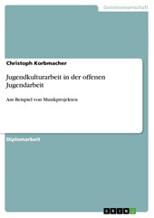 Jugendkulturarbeit in der offenen Jugendarbeit