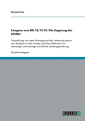 Exegese von Mk 10,13-16