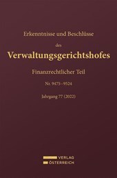 Erkenntnisse und Beschlüsse des Verwaltungsgerichtshofes