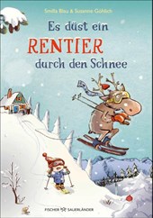 Es düst ein Rentier durch den Schnee