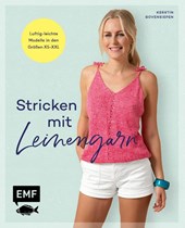 Stricken mit Leinengarn