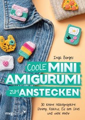 Coole Mini-Amigurumi zum Anstecken