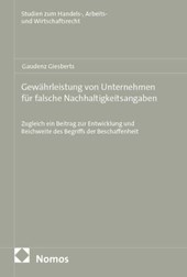 Gewährleistung von Unternehmen für falsche Nachhaltigkeitsangaben