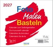 Foto-Malen-Basteln Bastelkalender quer weiß 2027
