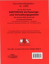 DürckheimRegister® SARTORIUS 1 OHNE §§ (2022)