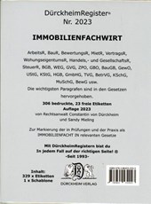 DürckheimRegister® IMMOBILIENFACHWIRT Griffregister (2023)