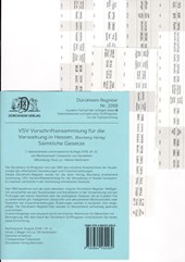 DürckheimRegister® VSV HESSEN (2019), BOORBERG Verlag
