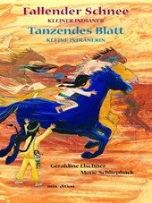 Fallender Schnee und Tanzendes Blatt