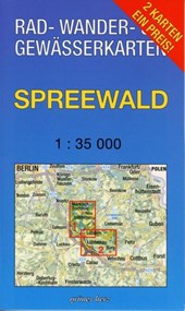 Spreewald 1 : 35 000 Rad-, Wander- und Gewässerkarten-Set