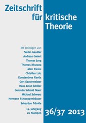 Zeitschrift für kritische Theorie, Heft 36/37