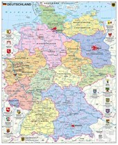 Deutschland politisch mit Wappen 1 : 700.000