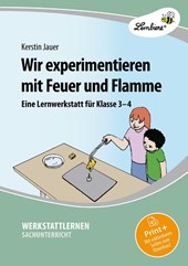 Wir experimentieren mit Feuer und Flamme
