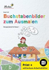 Buchstabenbilder zum Ausmalen