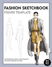 Fashion Sketchbook Female Figure Template